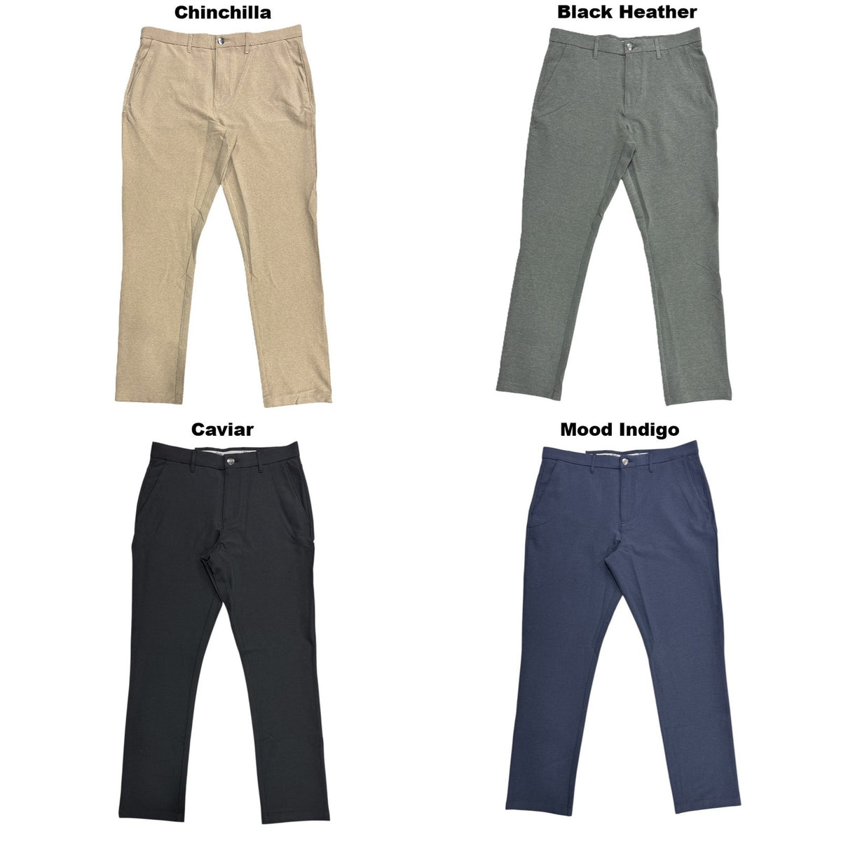 Men's Performance Moisture-Wicking Golf Pants with 4-Way Stretch