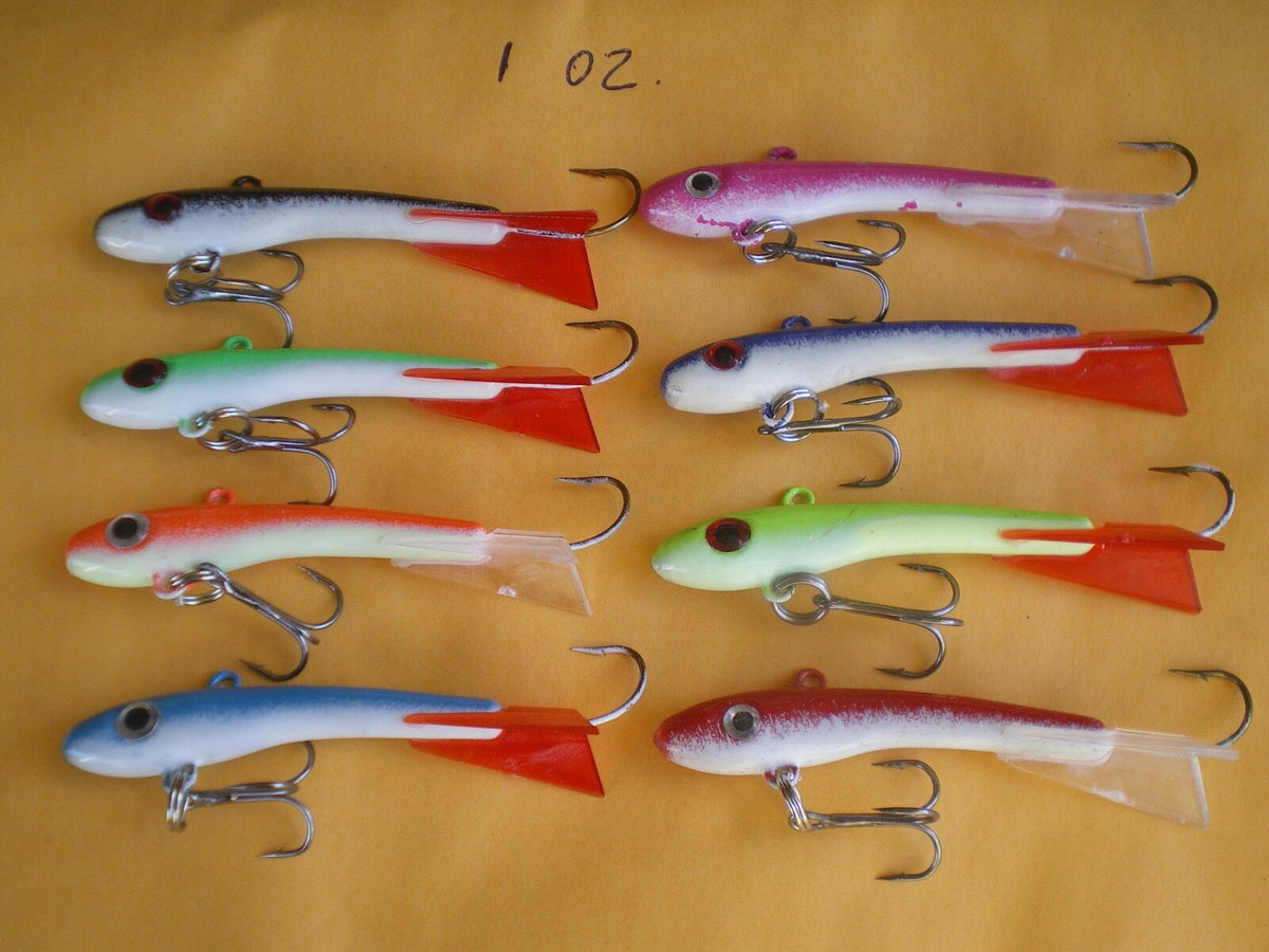 50 Pcs Minnow Jigging & Casting Fishing Lures - Unpainted Lead-Free Baits