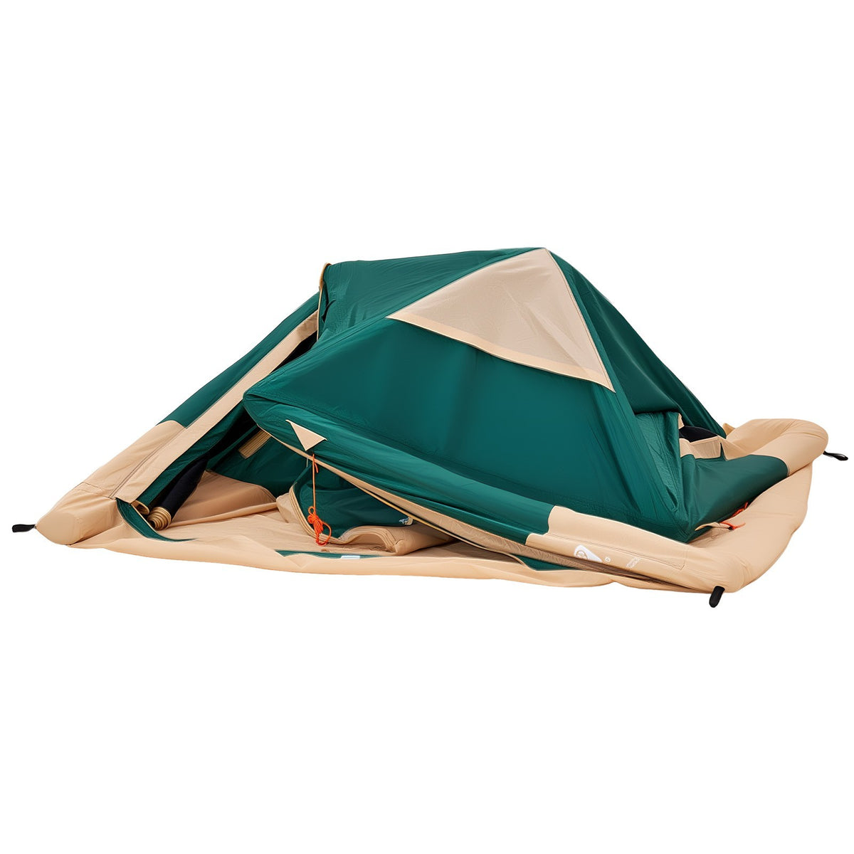 Inflatable Camping Tent for 4 Persons with Rechargeable Pump - Easy Setup & UV Protection