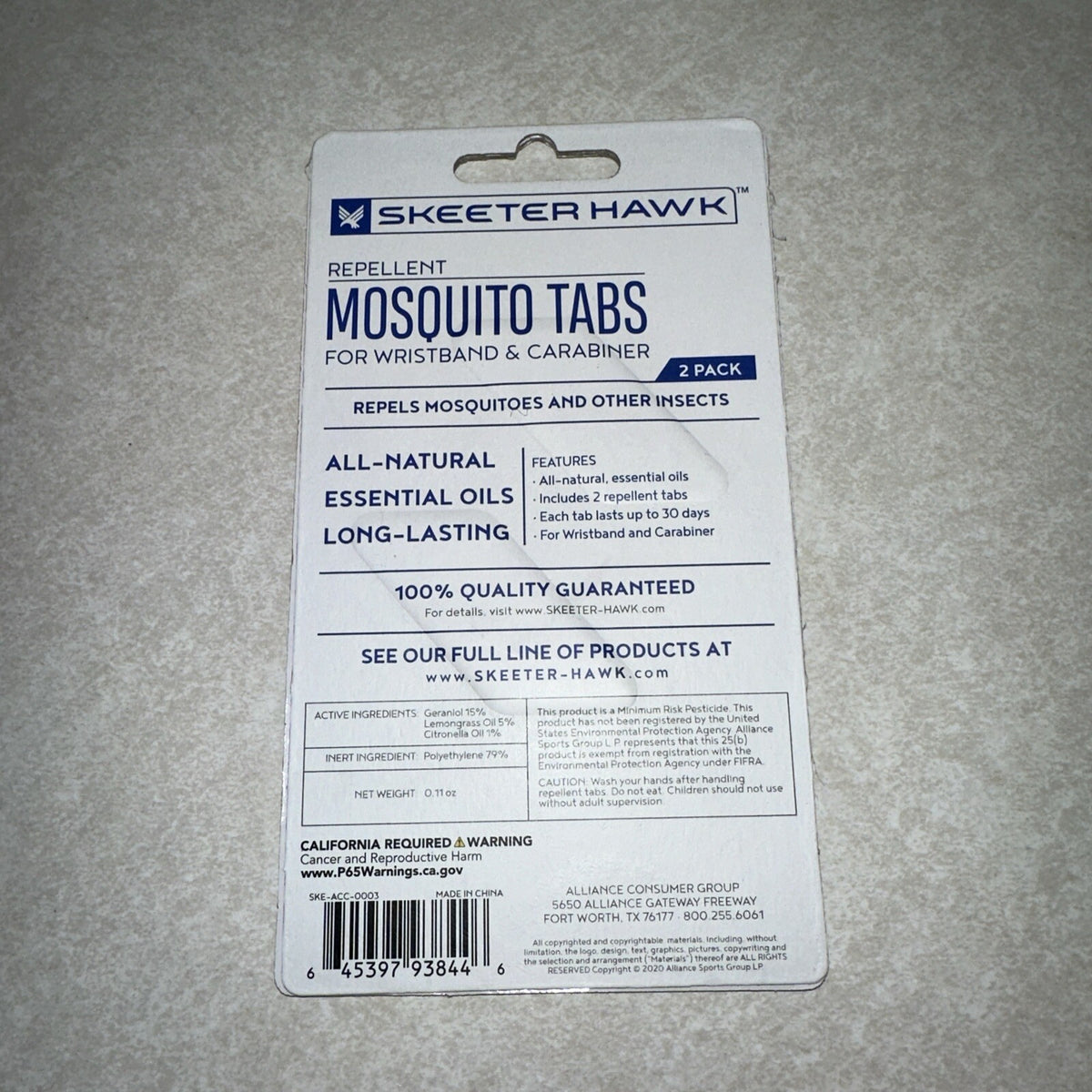 Mosquito Repellent Wristbands with Replacement Tabs - Pack of 10