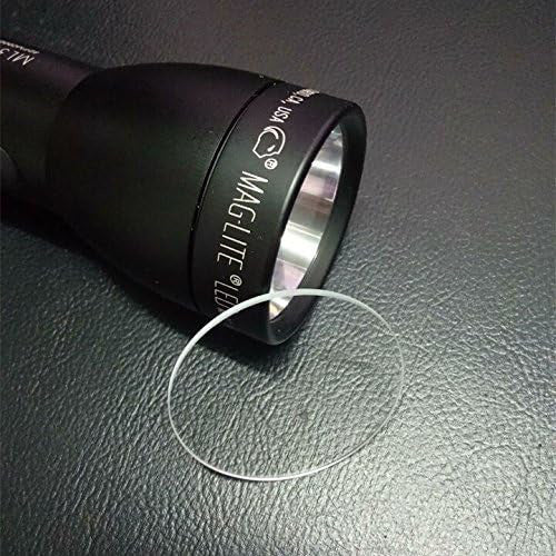 Tempered Glass Lens for Maglite C D Cell Full Size Flashlights Upgrade - Clear