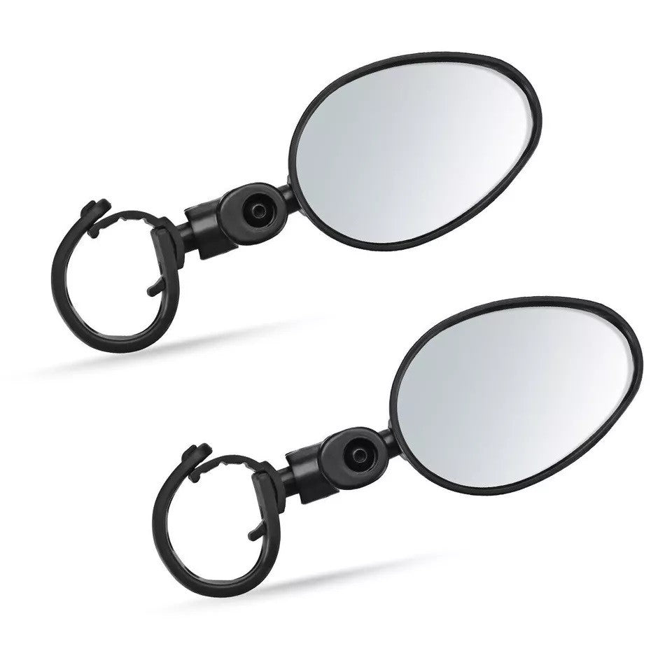 Bike Mirror Set - Rotatable Round Cycling Rear View Glass for MTB Road Handlebar