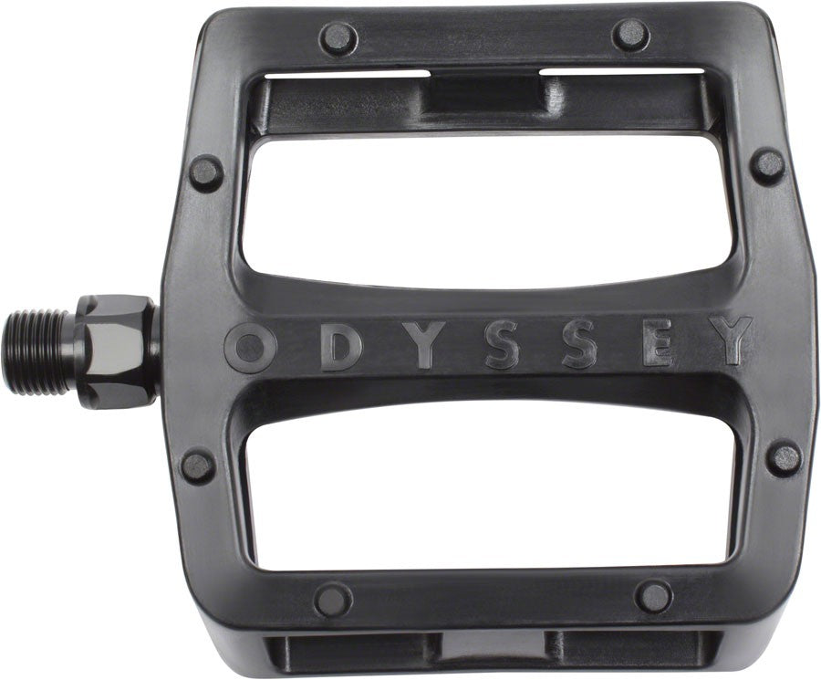 Odyssey Grandstand V2 PC Pedals - Platform, 9/16 Inch, Composite Plastic, Black