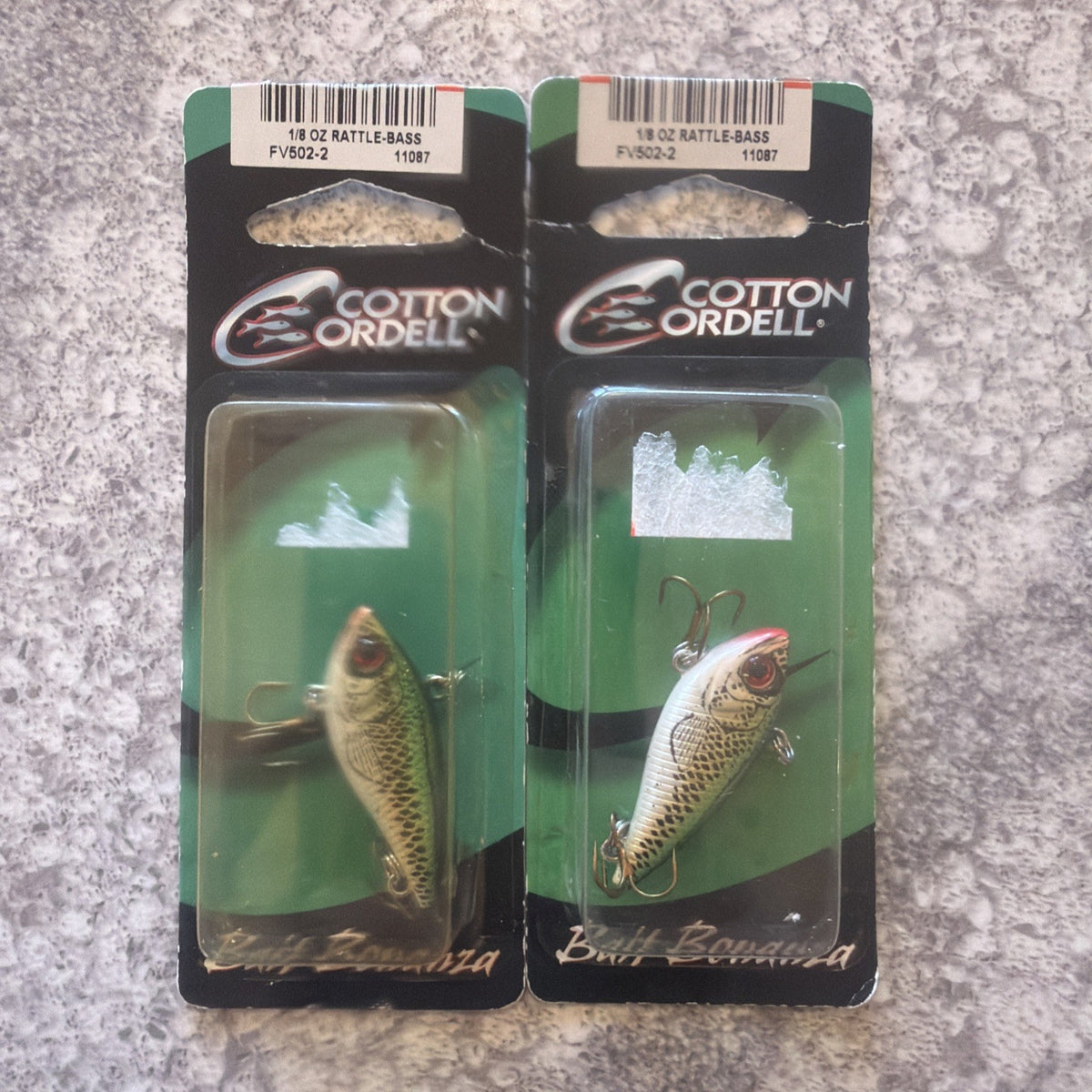 Cotton Cordell 1/8 Oz Rattle Bass Lure - 2 Pack for Freshwater Fishing