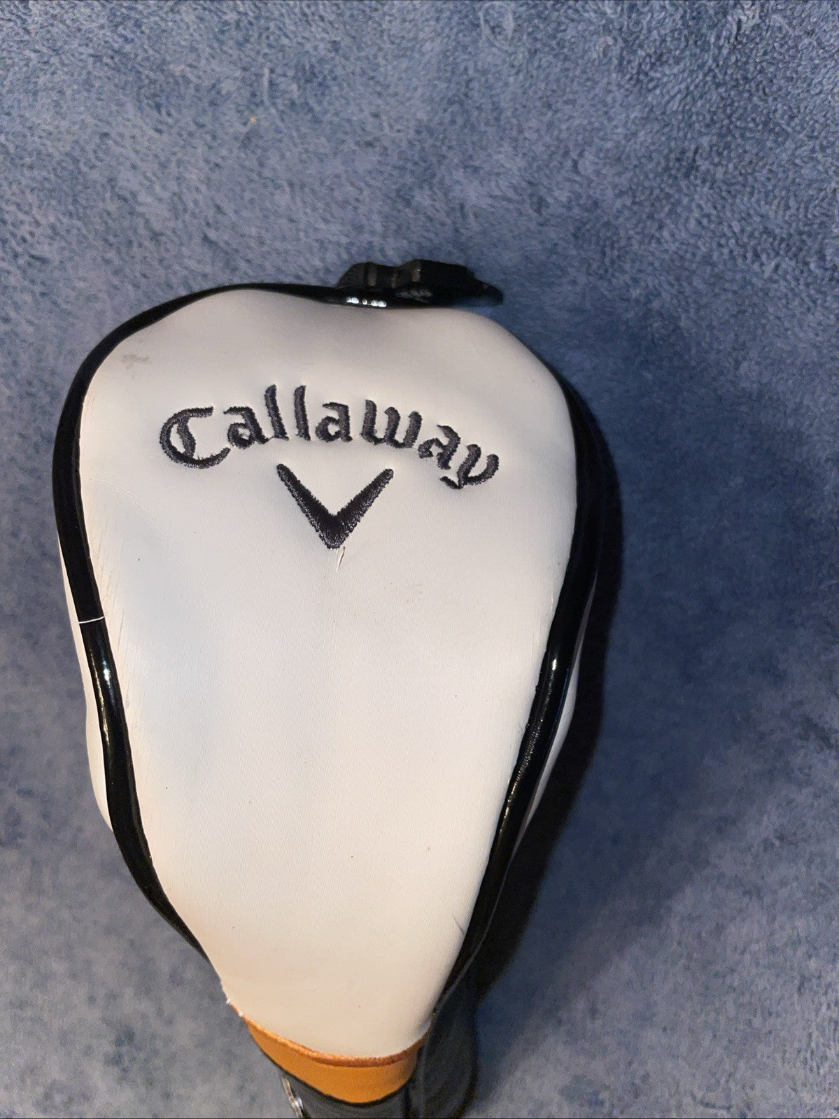 Golf Club Headcover for Fairway Wood - Callaway X2 Hot Hybrid White Orange