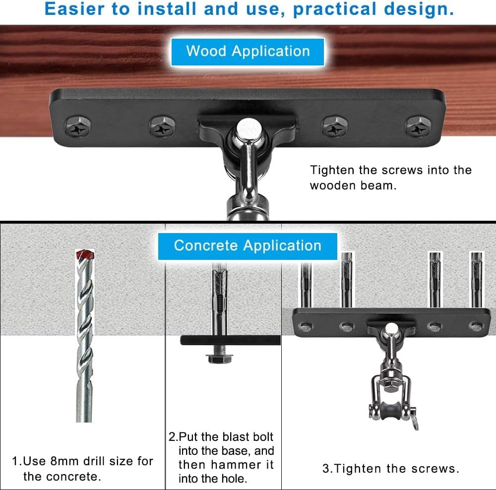 Heavy Duty Boxing Punching Bag Mount Bracket for Muay Thai & MMA Training