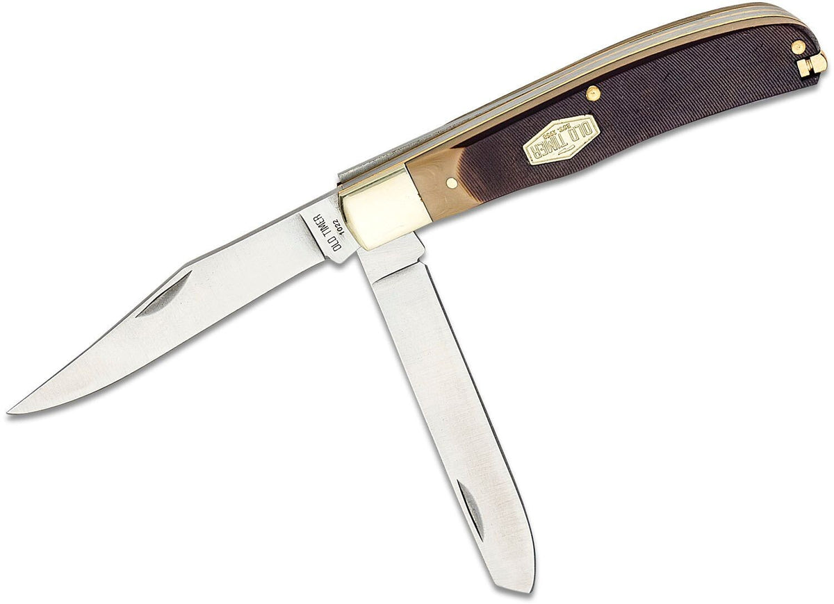 Old Timer Bearhead Trapper Knife - 4 3/16 Inch High Carbon Stainless Steel