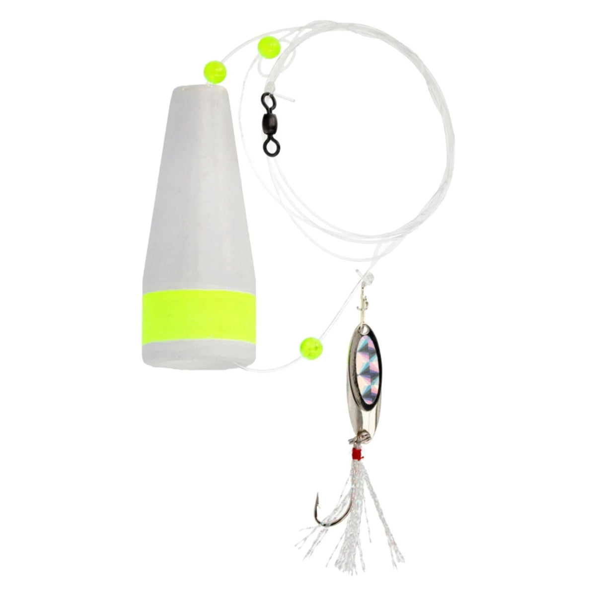 Saltwater Snapper Fishing Rig with Spoon & Tinsel - 42-Inch Tackle