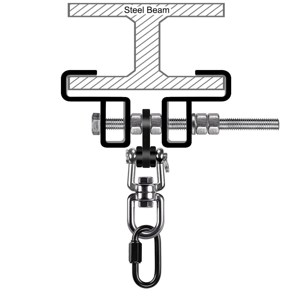 Heavy Duty Steel Beam Clamp for Heavy Bag Mount and Punching Bag Hanger