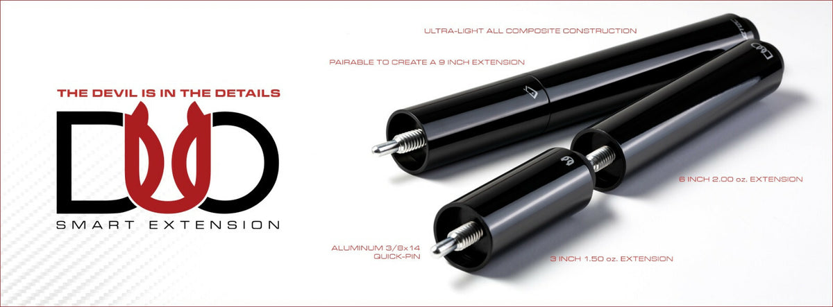 DUO Smart Extension for AVID & Cynergy Gen 2 Cues Only – 9in Reach