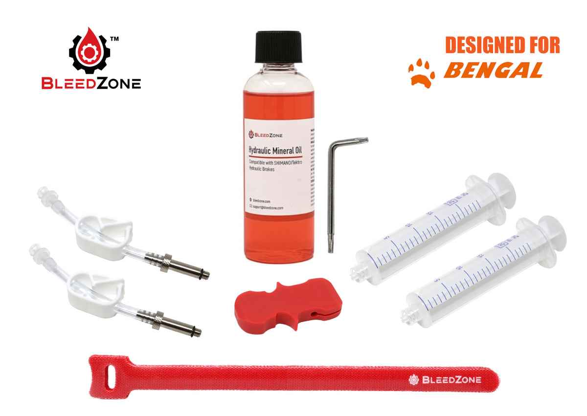 Hydraulic Brake Bleed Kit for Bengal Ares Bike Brakes with Mineral Oil