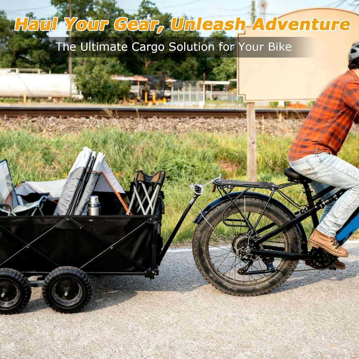 Universal Bike Trailer Coupler Hitch for E-Bike & Bicycle Heavy Cargo