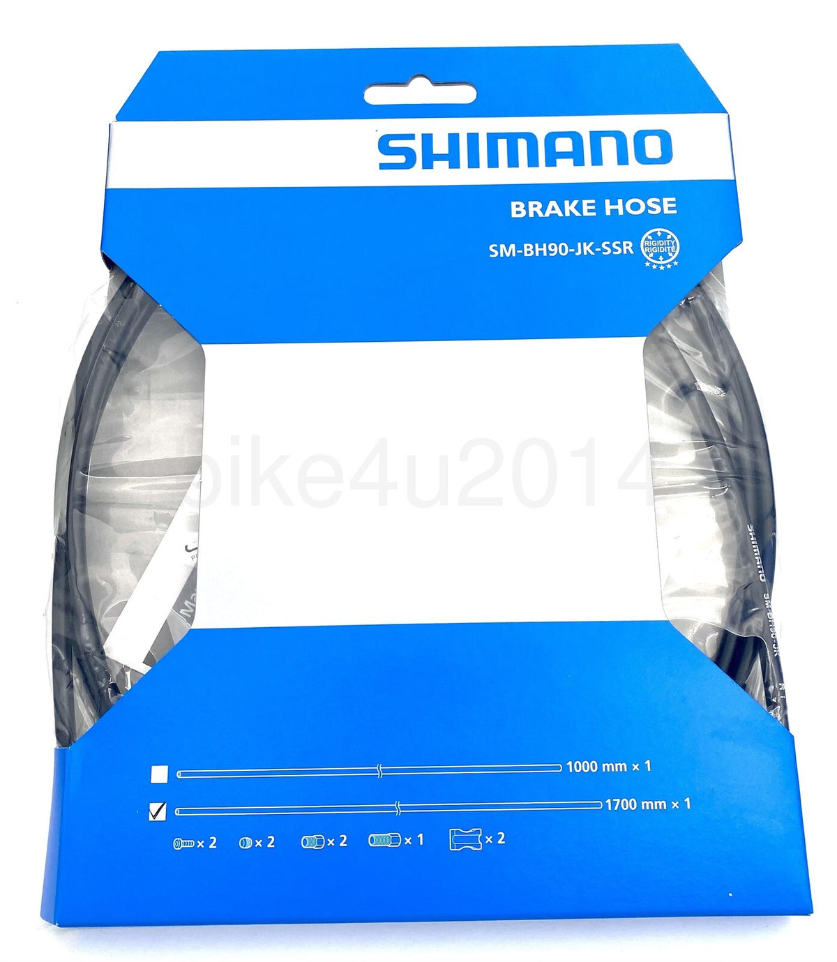 Shimano Hydraulic Disc Brake Hose Kit 1000/1700mm for Road & Mountain Bikes