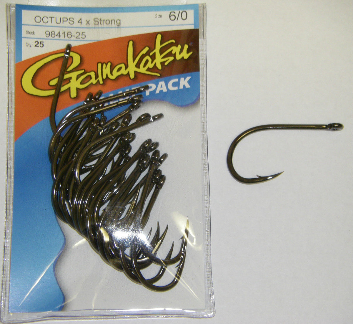 Gamakatsu Octopus Hooks SE 4X Strong Size 6/0 Saltwater Big Game Pack