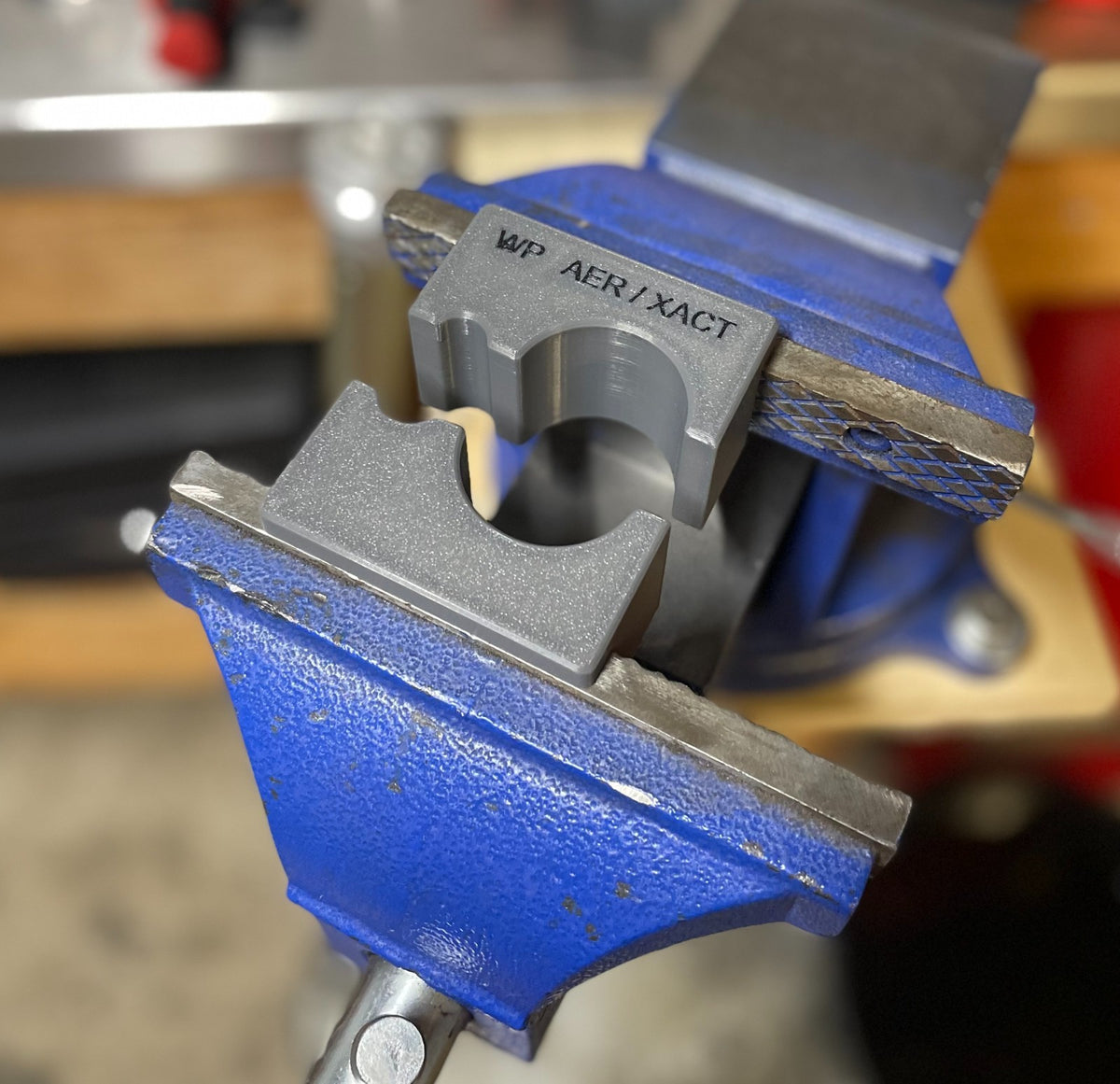 48mm Air Fork Vise Jaw for WP/XACT Air Suspension Forks - Heavy Duty Grip