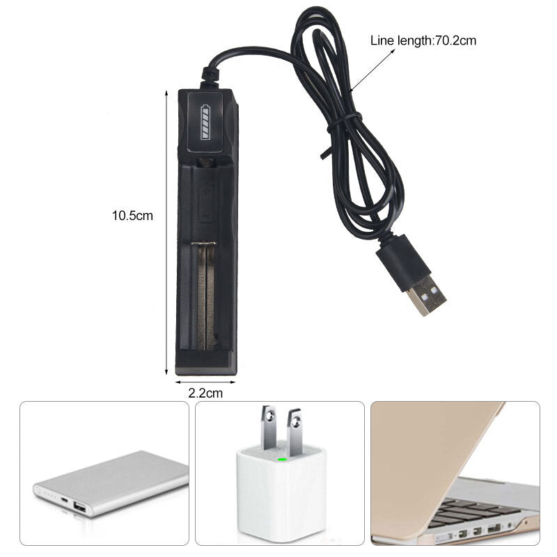 Rechargeable Red LED Hunting Flashlight 400 Yards Waterproof Torch for Predator and Varmint