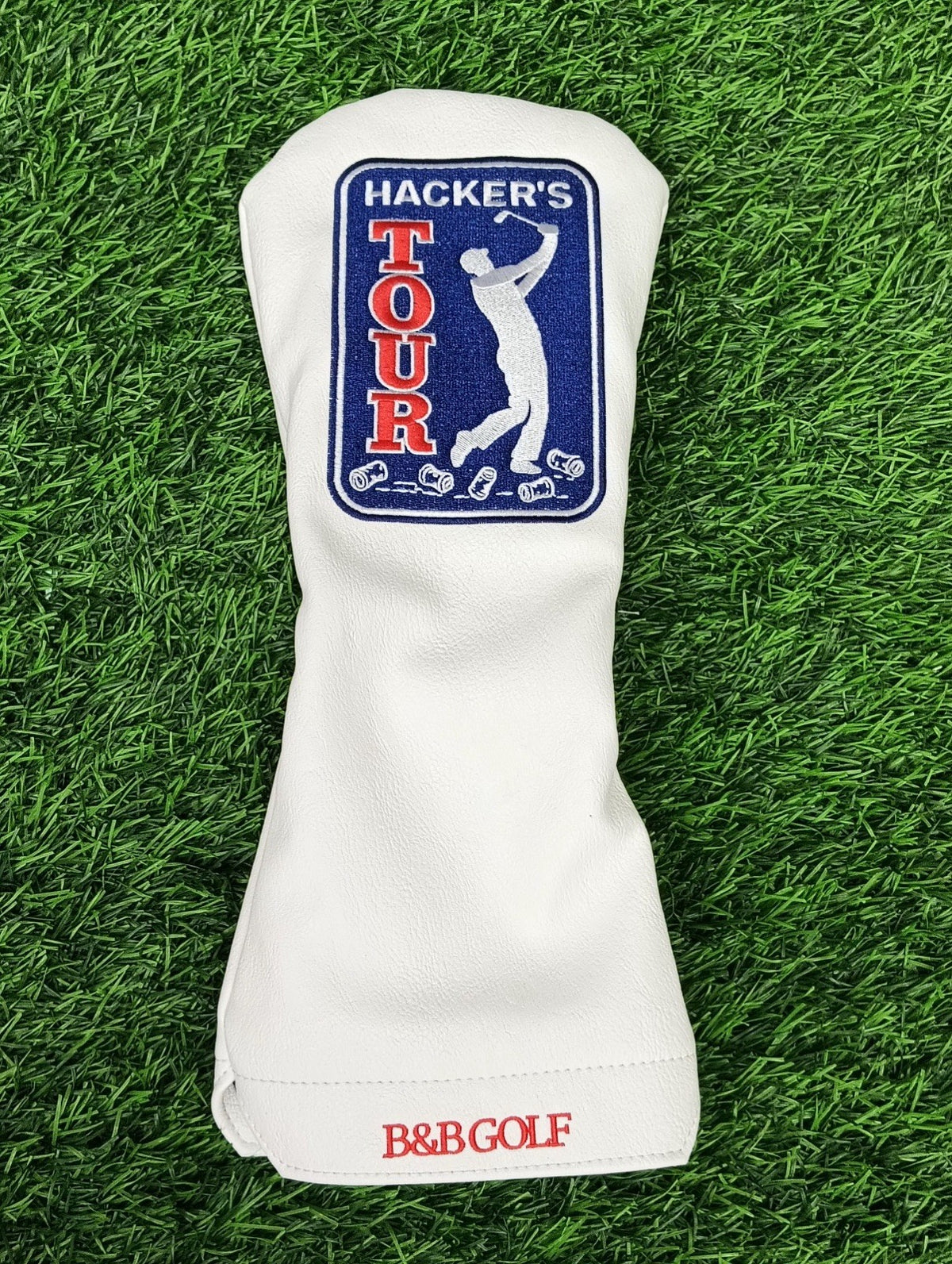 Golf Driver Headcover Hackers Tour Premium Synthetic Leather Protects Clubs
