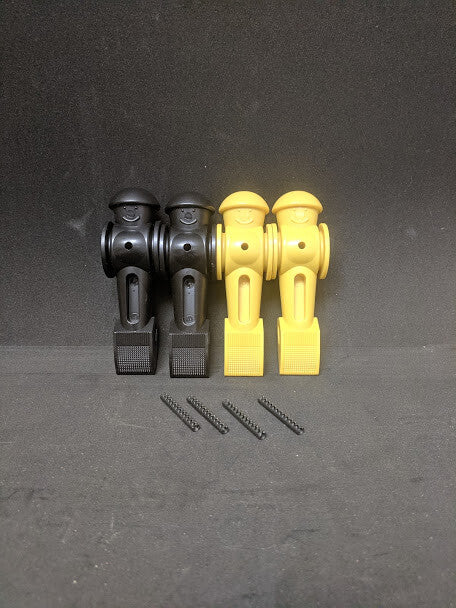 Tornado Foosball Men – Set of 4 Counterbalanced Players with Roll Pins
