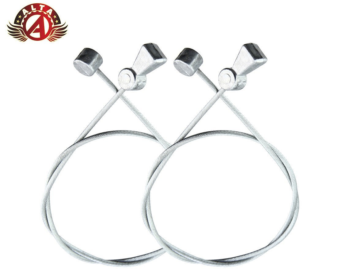 BMX MTB Bike Brake Straddle Cable Pair 330mm Double Barrel Silver