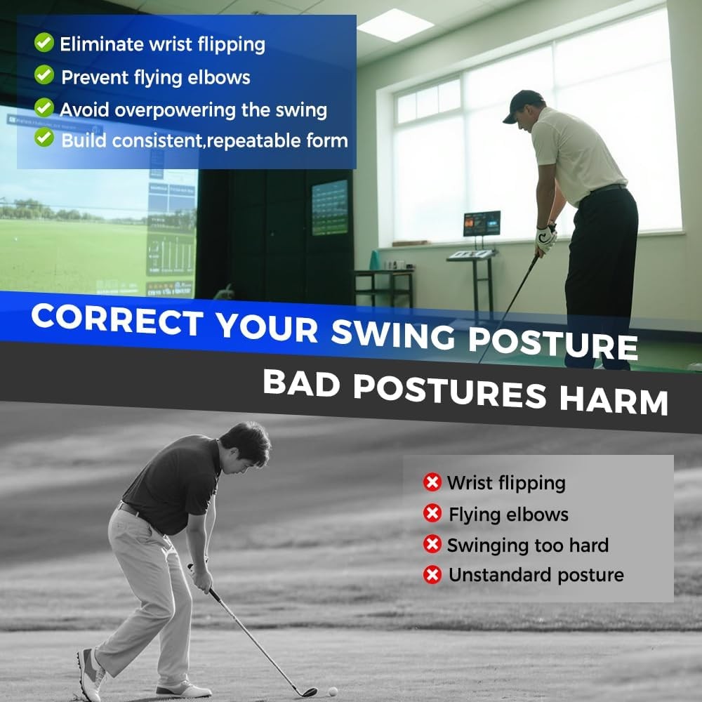 Golf Swing Arm Band and Wrist Trainer - Corrector & Alignment Aid
