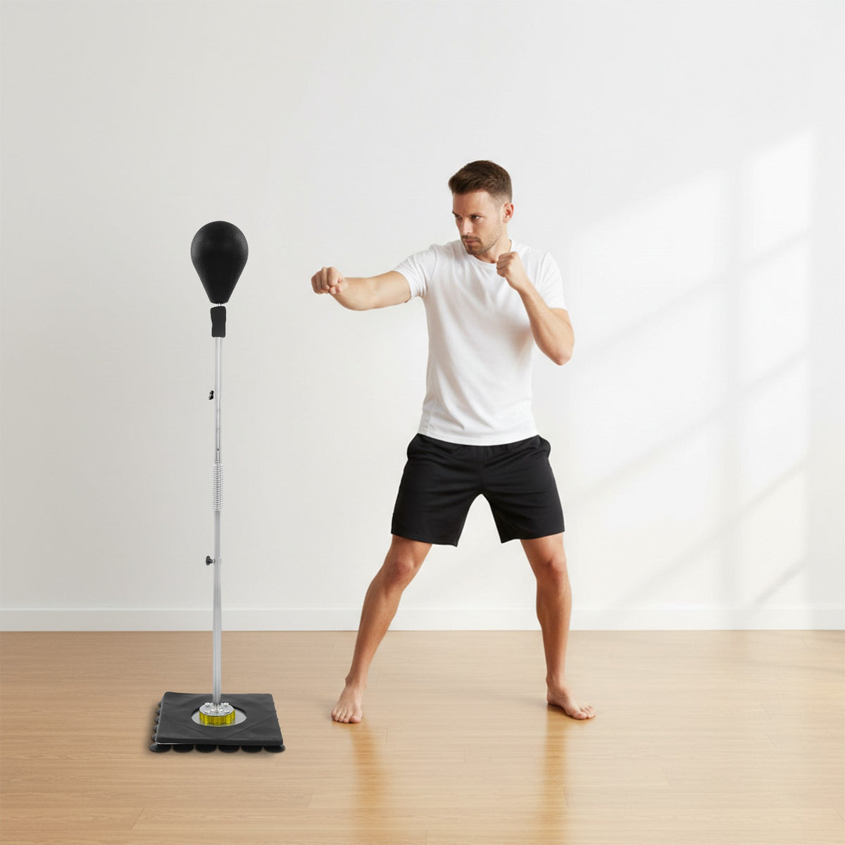 Adjustable Punching Bag with Suction Cups for Boxing & Training