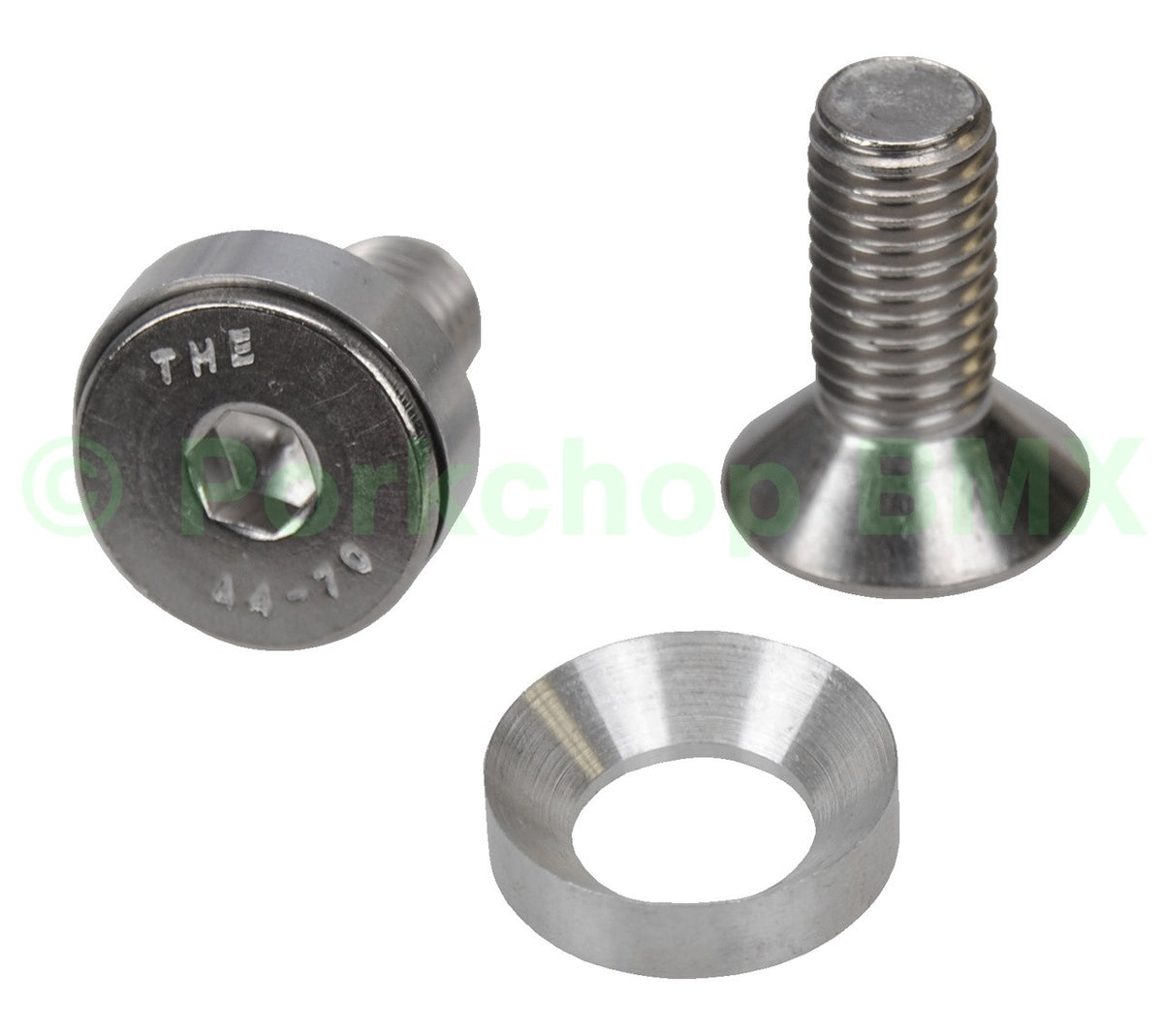 M10 Crank Spindle Bolts for Bicycle Odyssey Black Widow - Stainless Steel Pair