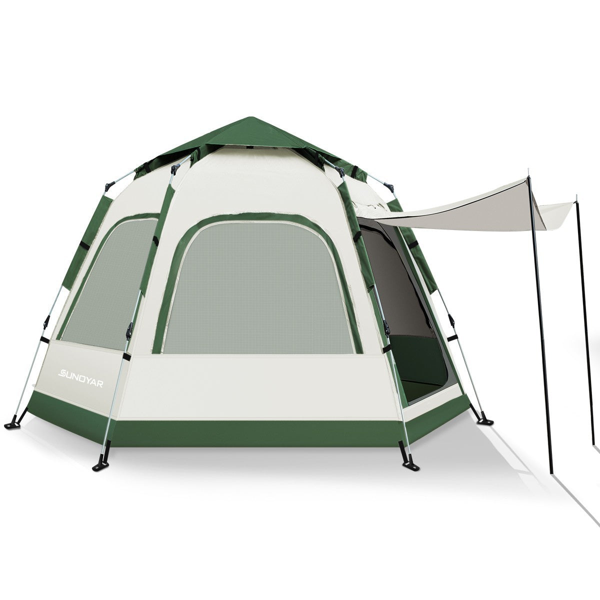 Family Camping Tent 4-6 Person Pop-Up Waterproof Instant Setup 110x94 Inches
