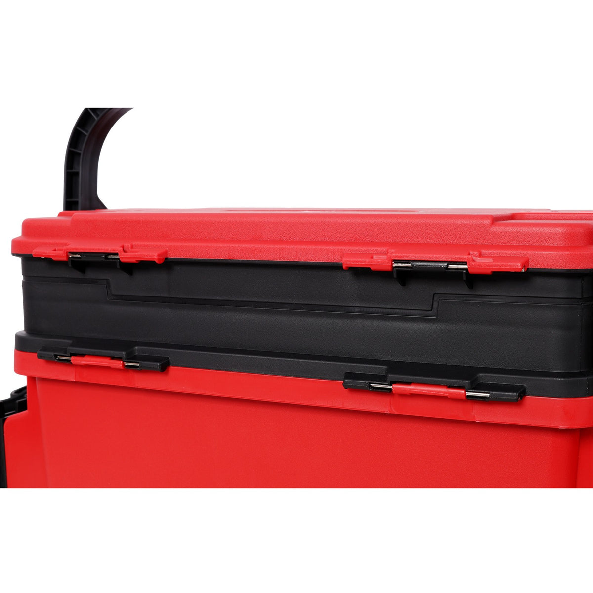 Large 2-Layer Fishing Tackle Box with Rod & Cup Holders - Waterproof 11L Storage Organizer