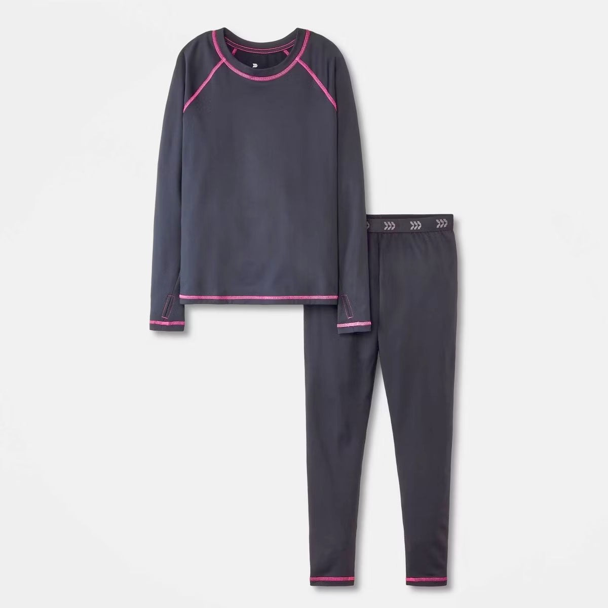 Girls' Thermal Underwear Set 2 Pack - All In Motion Mid Weight Large 10/12