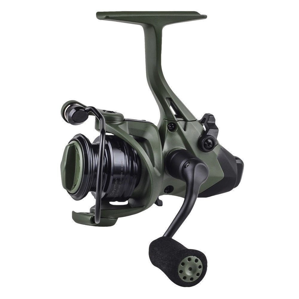 Okuma Baitfeeder 5.0:1 Spinning Reel with OD Green Tactical Finish