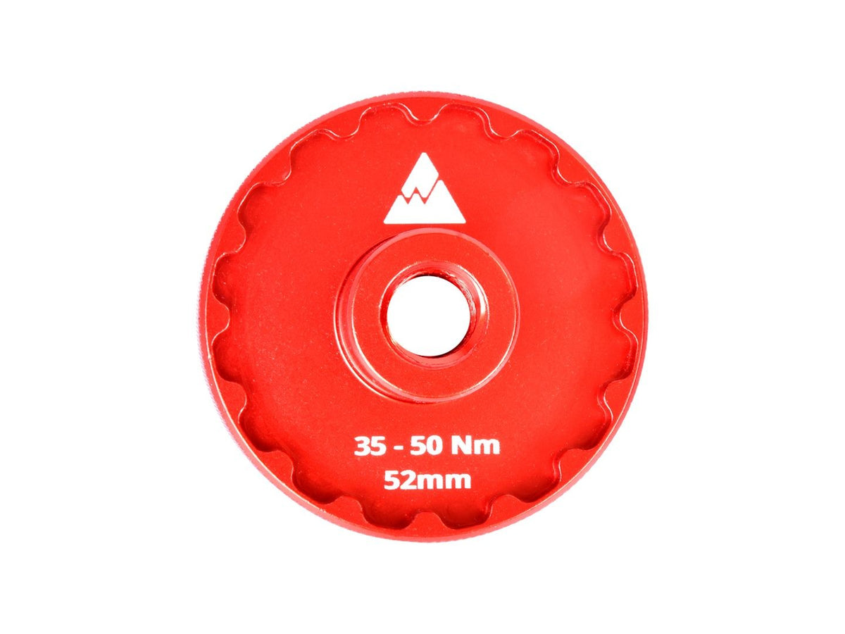 Bicycle Bottom Bracket Socket Kit - Thin Flange, 3/8 Drive, Red