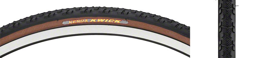 2 Pack 700 x 30 Bike Tires - Kenda Kwick Clincher Semi-Slick Road Tires