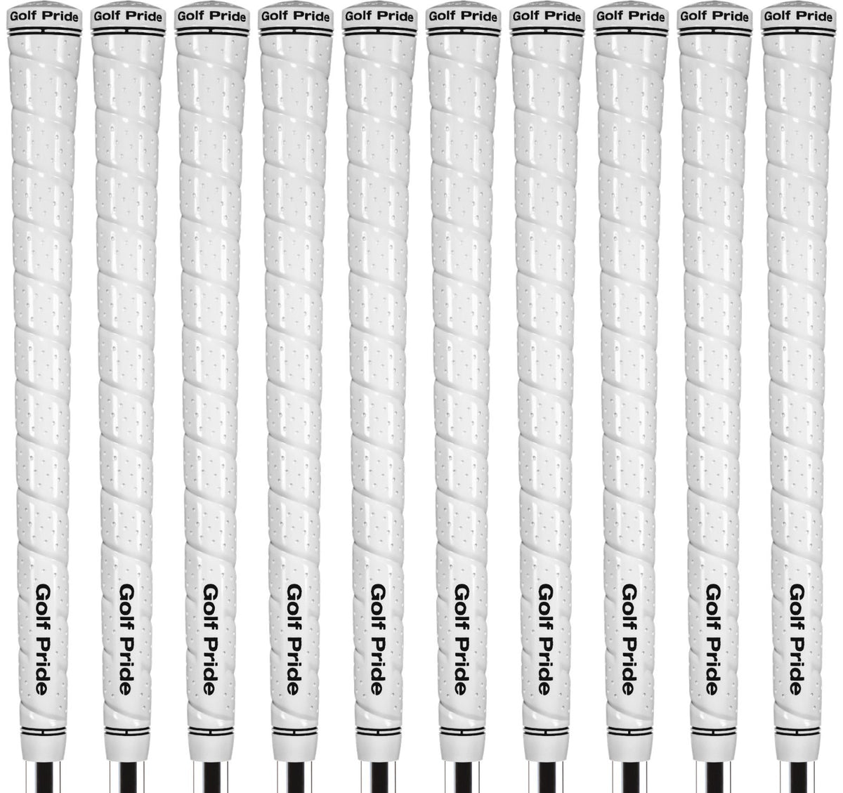 Golf Pride Tour Wrap 2G Midsize White Golf Grips Set of 10 High Tack