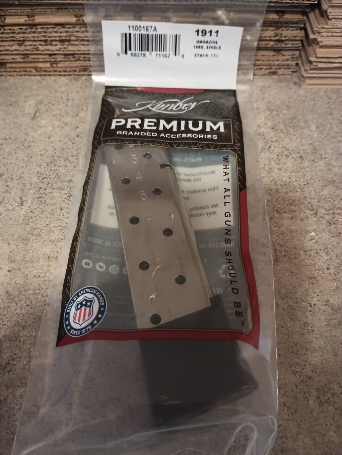 Kimber 1911 .45 ACP Extended Magazines Set of 2 - 10-Round Stainless