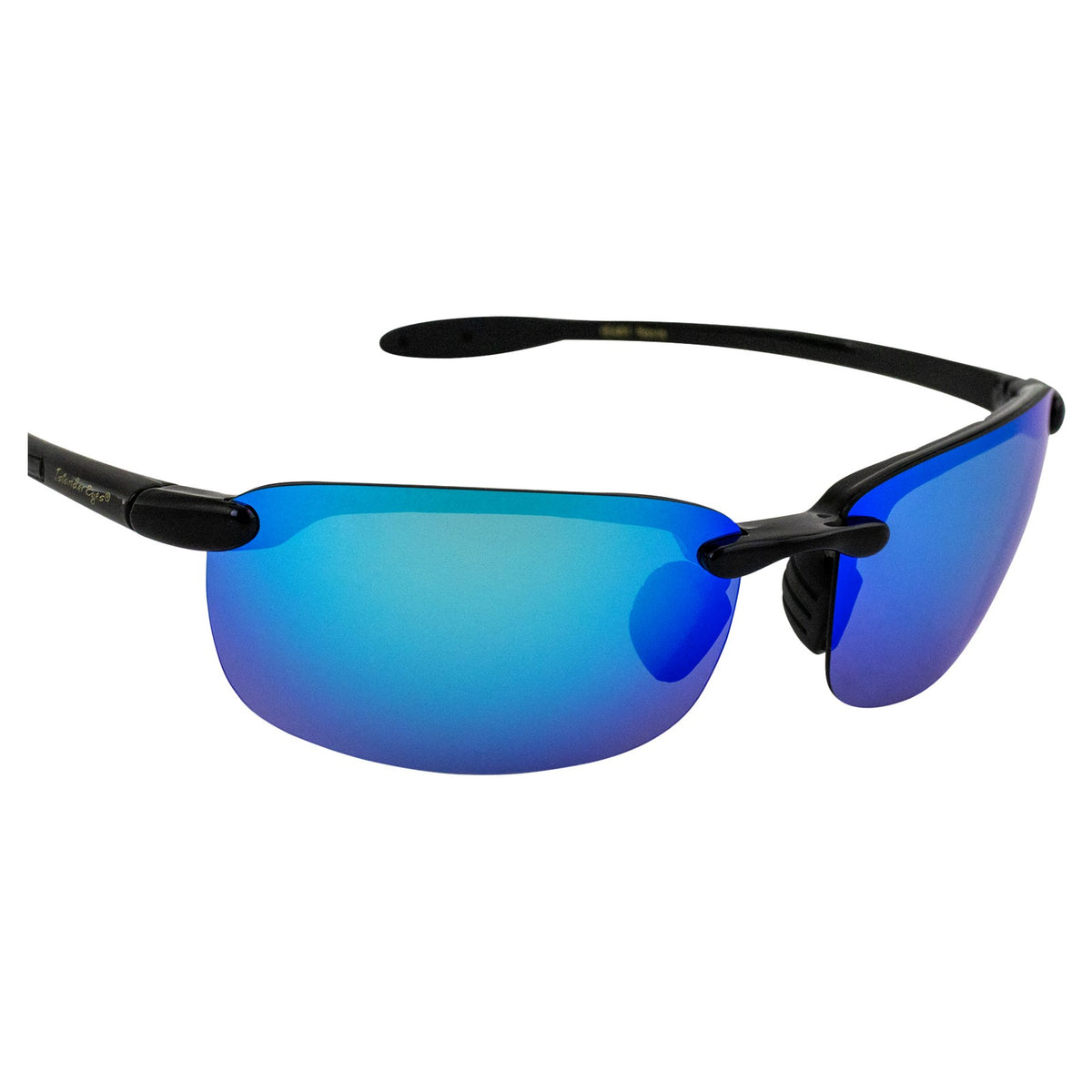 Polarized Rimless Sunglasses with Blue Mirror Lenses - Unisex Outdoor Sports