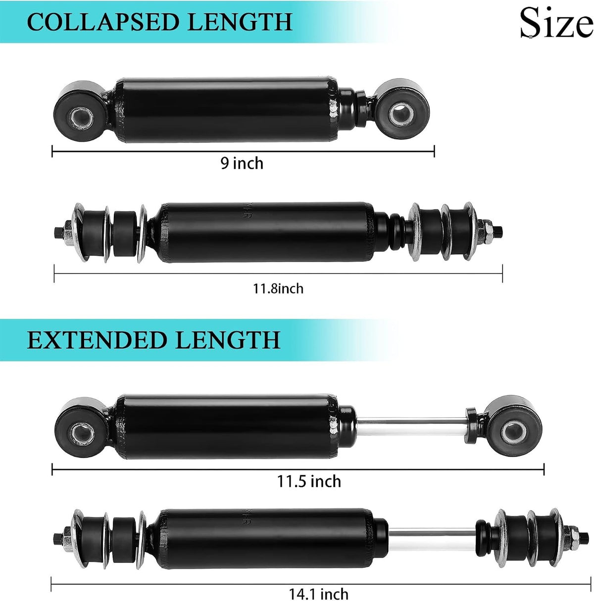 Heavy Duty Golf Cart Shock Absorber Set for Club Car DS & Precedent
