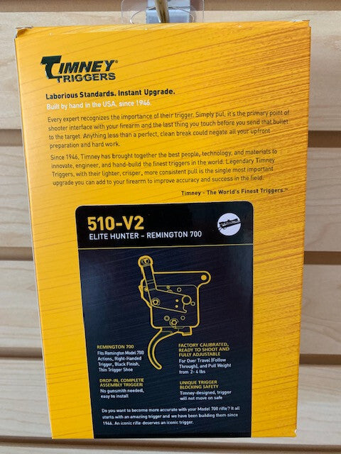 Timney Trigger Elite Hunter Safety-Block Remington 700 Rifle Trigger 2-4 lb