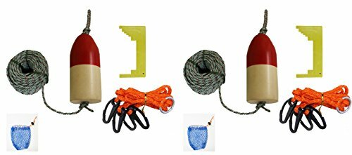 Kufa Crab Trap Accessory Kit 2-Pack - Lead Rope, Bait Bag, Float & Clipper