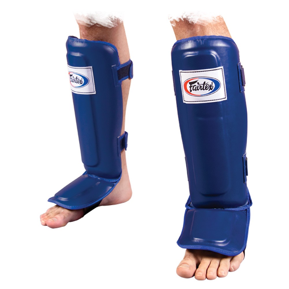 MMA Shin Instep Guards - Shock Absorbing Foam, Leather Protection, Adjustable Fit
