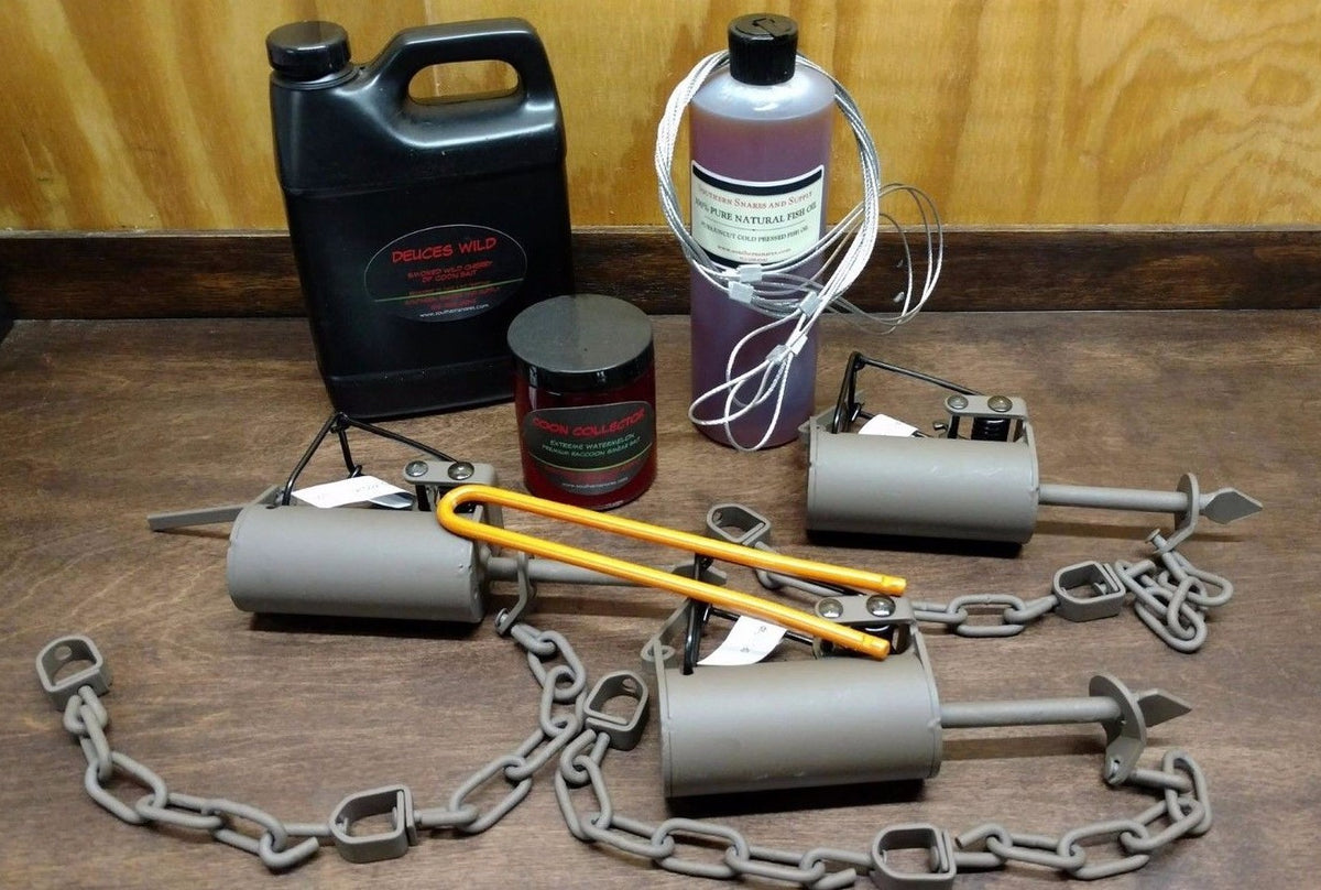 Dog Proof Trapping Kit with Raccoon Traps and Baits - Complete Nuisance Trap Set