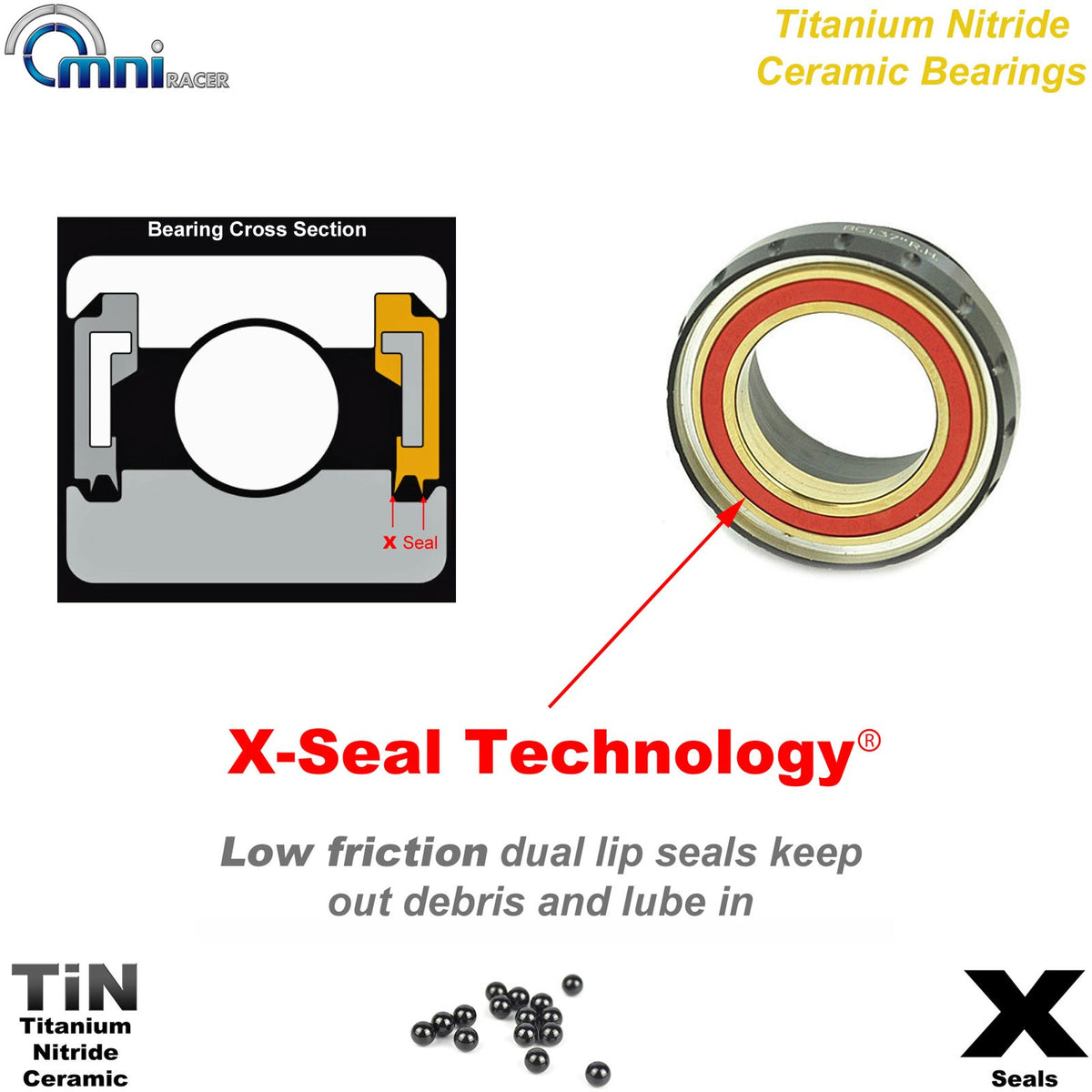 Lightweight Bicycle Bottom Bracket with Ti Ceramic Bearings - Dura Ace Compatible