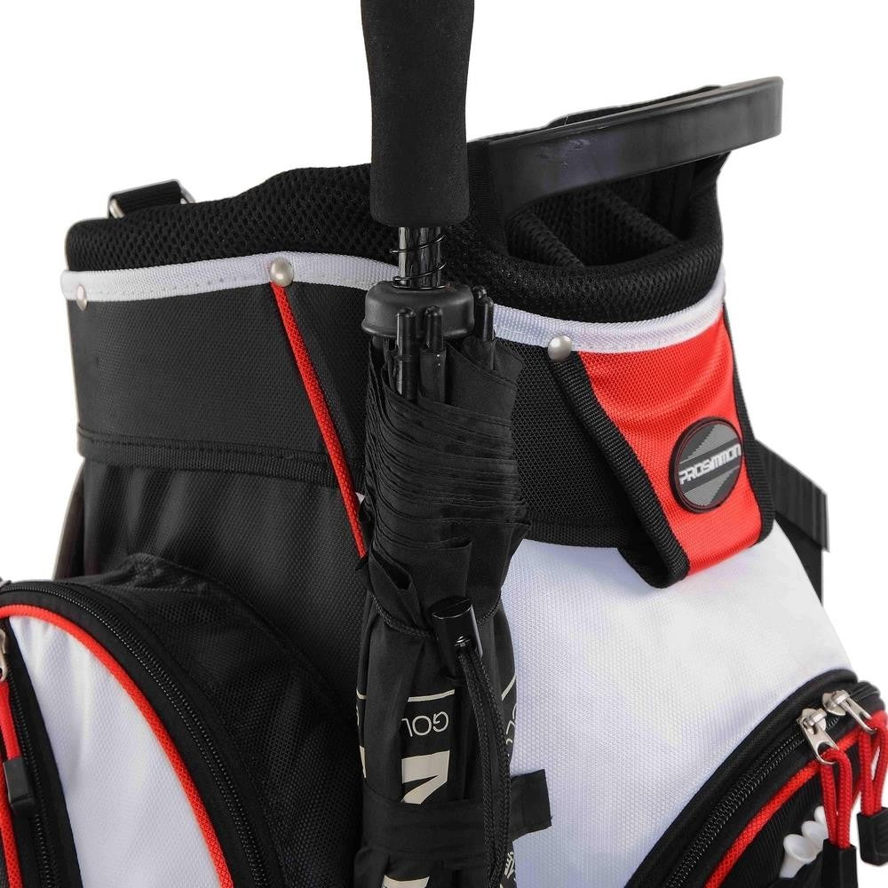Golf Cart Bag with 14 Divider Top and Multiple Pockets for Organized Golfing