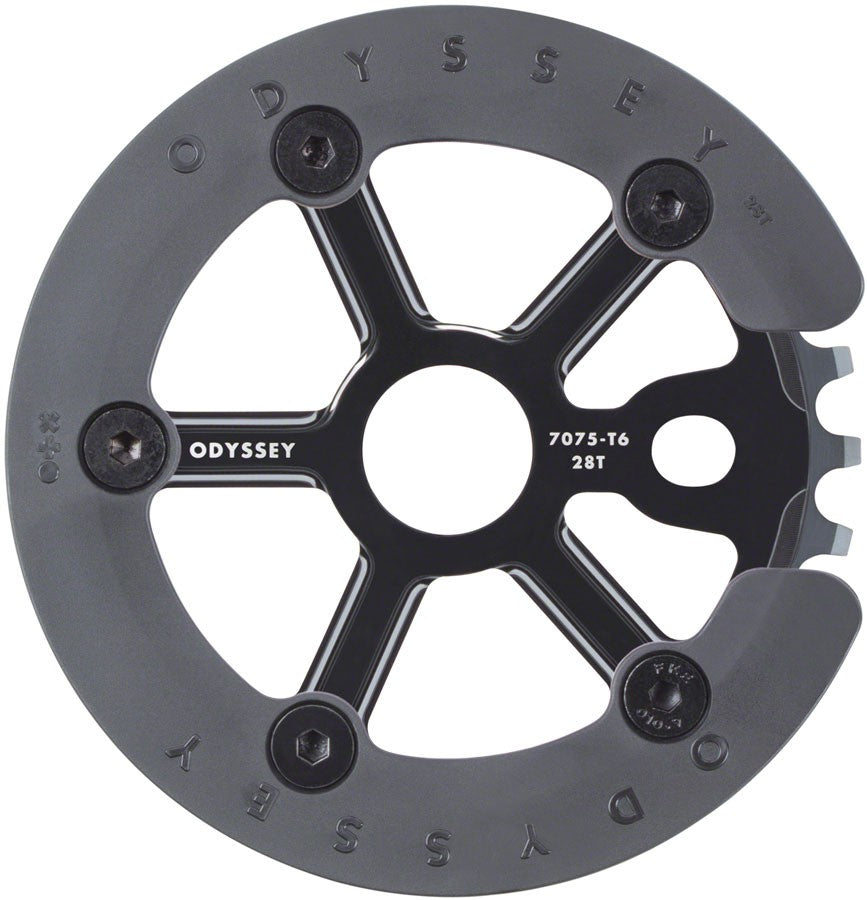 BMX Sprocket 28 Tooth Aluminum Guardless or Guarded Black