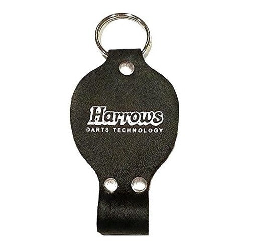 Harrows Leather Caddy Dart Sharpener with Keyring & Flight Storage