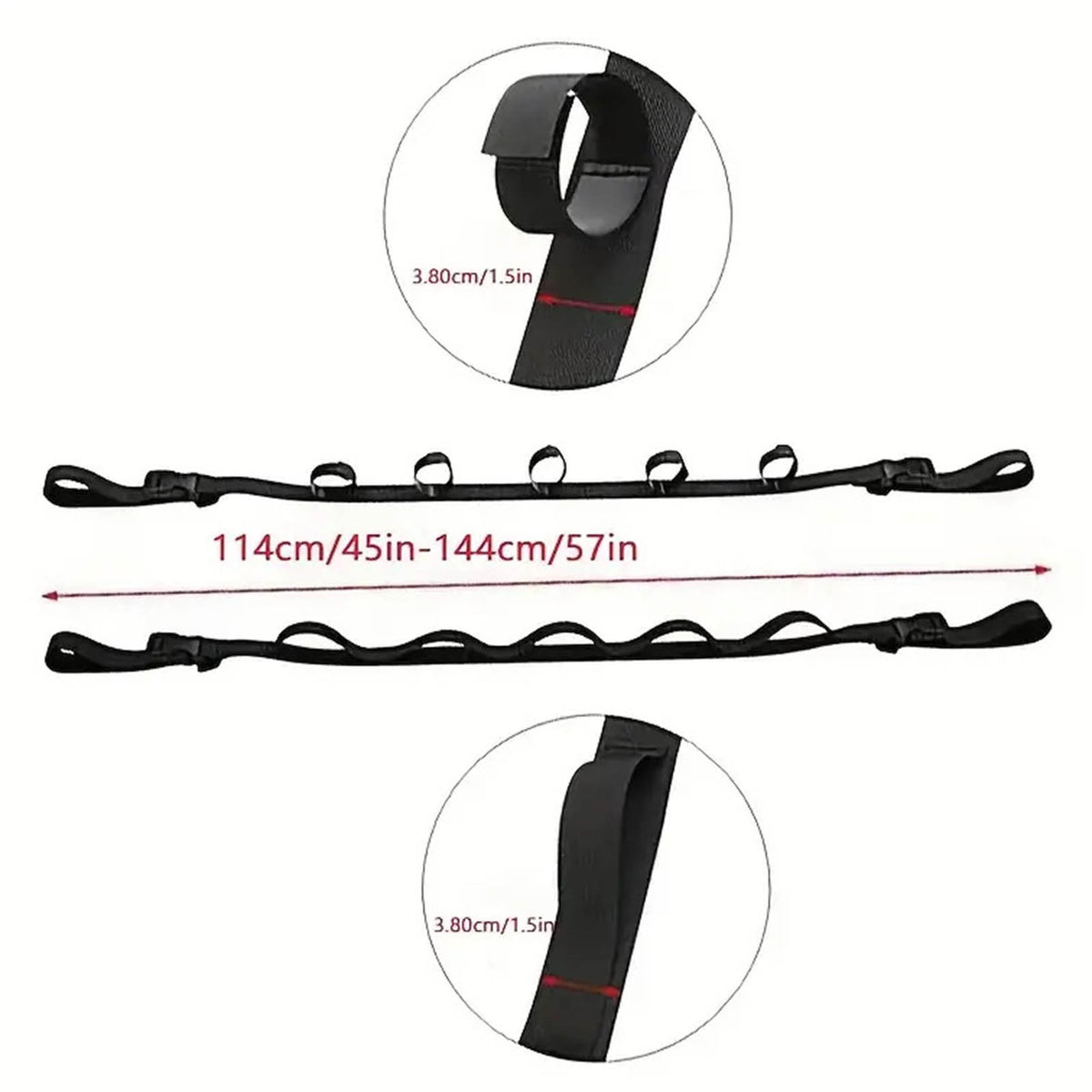 Car Fishing Rod Rack Holder Strap - Universal Vehicle Storage Belt for Anglers