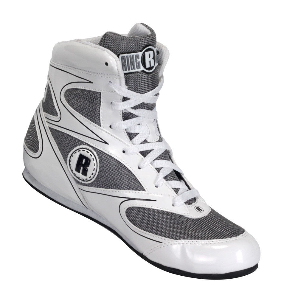 Boxing Shoes Low Top Breathable Nylon Mesh Non-Slip Sole - White