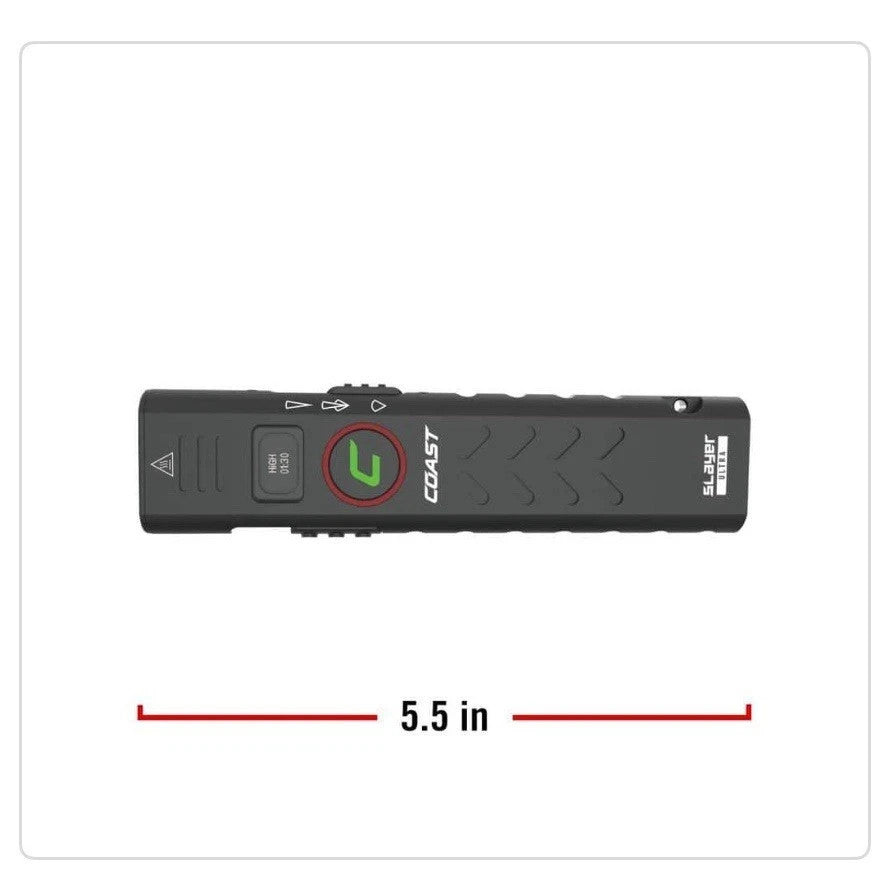 2000 Lumens USB-C Rechargeable Tactical Flashlight - Magnet & Outdoor Use