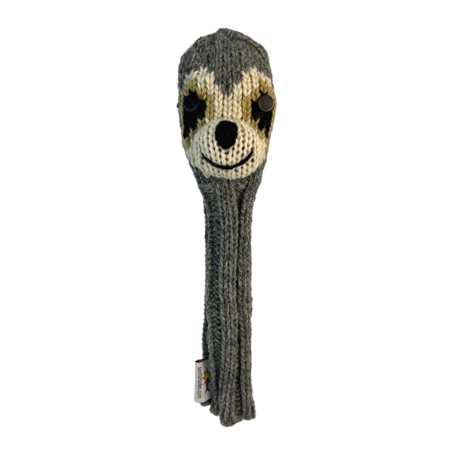 Golf Alignment Stick Cover Wool Animal Knit Golf Accessory Multiple Styles