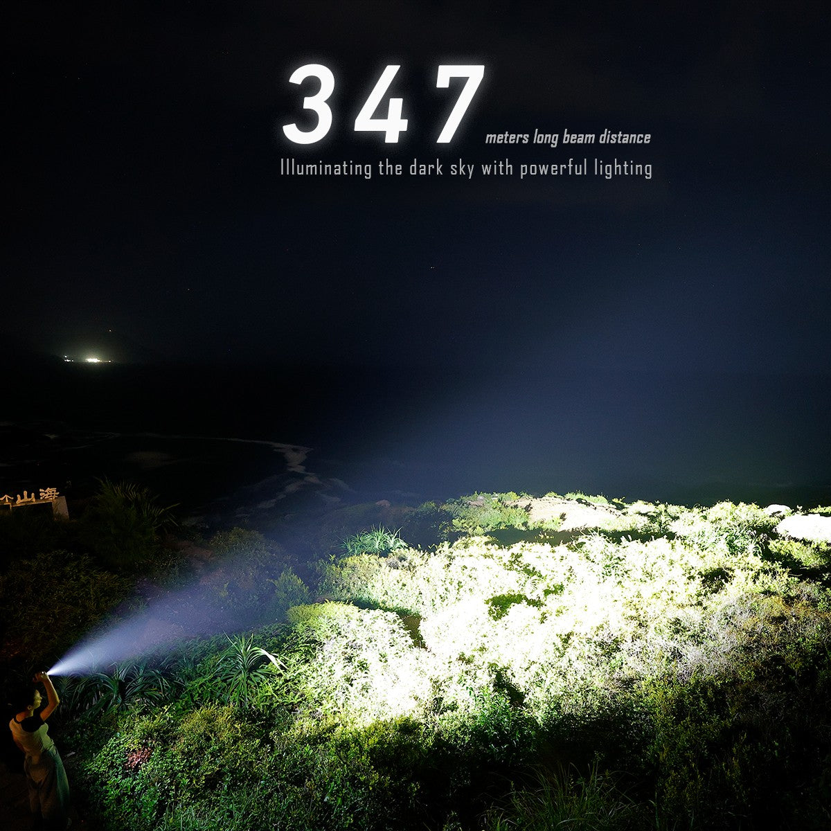 IMAlent BL70 6000 Lumen Rechargeable LED Flashlight with Dual White & Red Light