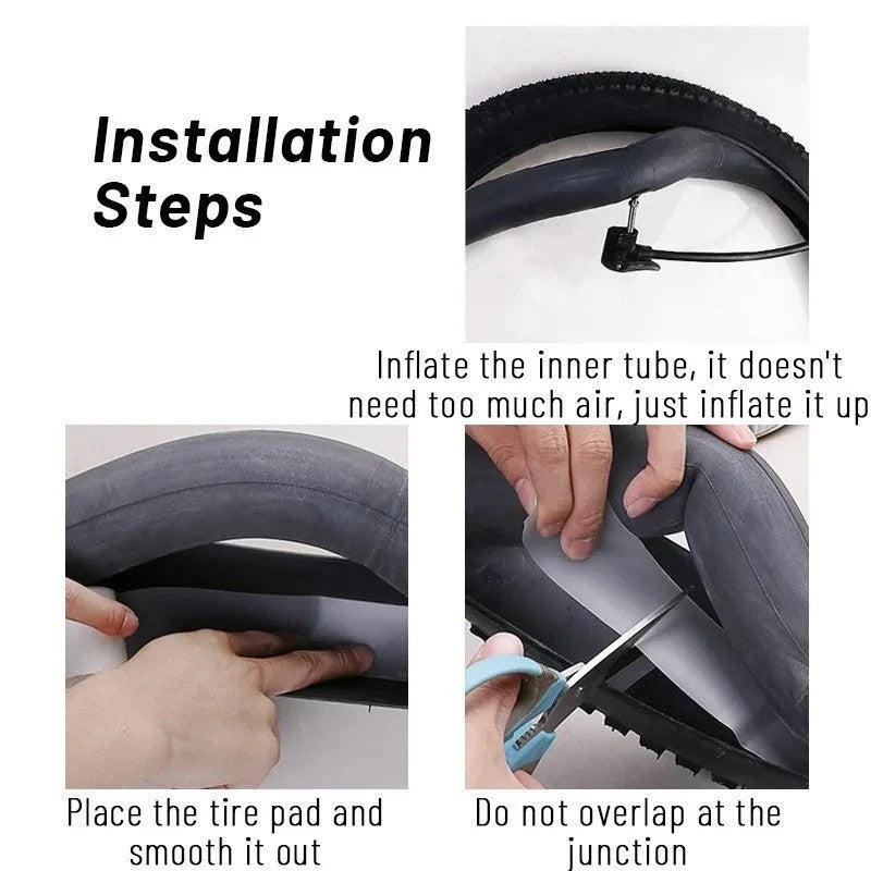 Puncture Proof Bicycle Tire Liner for 26-29 Inch & 700C Wheels - Inner Tube Protector